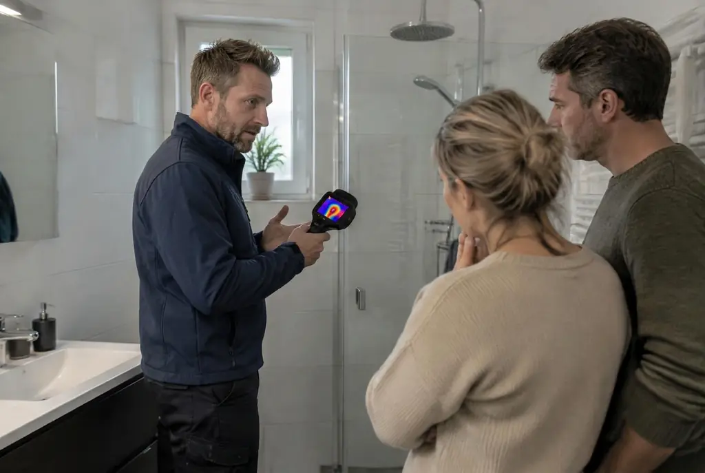 Lekdetectie Beesd – specialist legt bevindingen uit aan bewoner